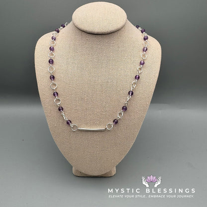 Amethyst Beaded Necklace