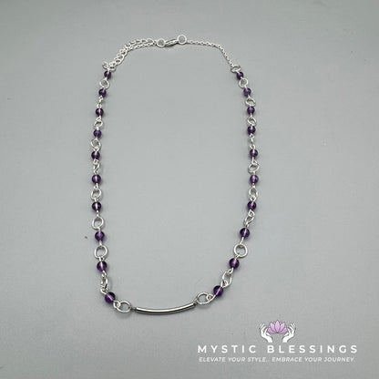 Amethyst Beaded Necklace