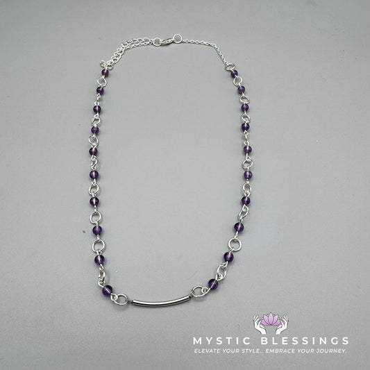 Amethyst Beaded Necklace