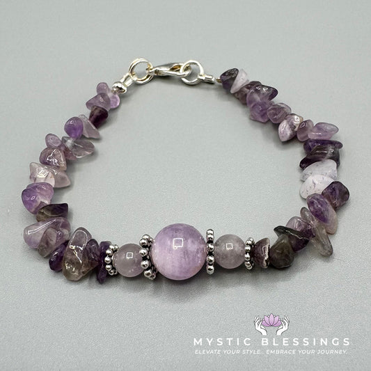 Amethyst Chip Bracelet