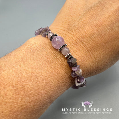 Amethyst Chip Bracelet