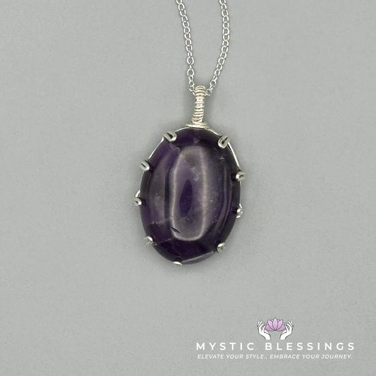 Amethyst Prong Pendant