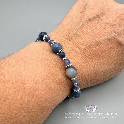 Blue Aventurine Chunky Bracelet