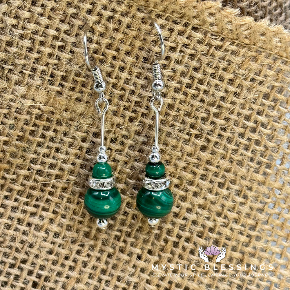 Malachite Dangle Earrings