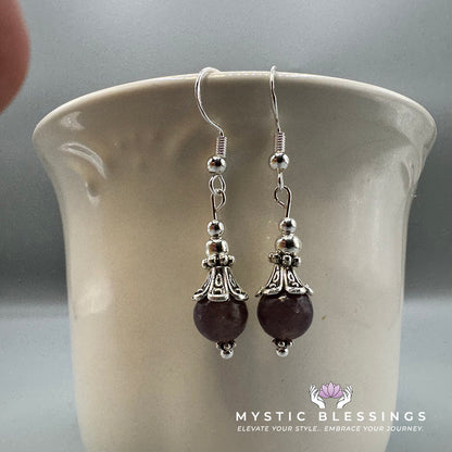 Lepidolite Dangle Earrings