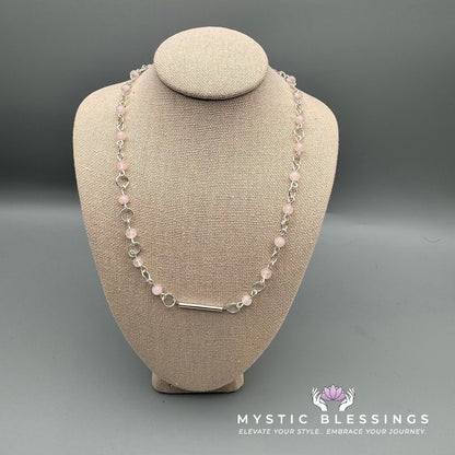 Rose Quartz Beaded Necklace